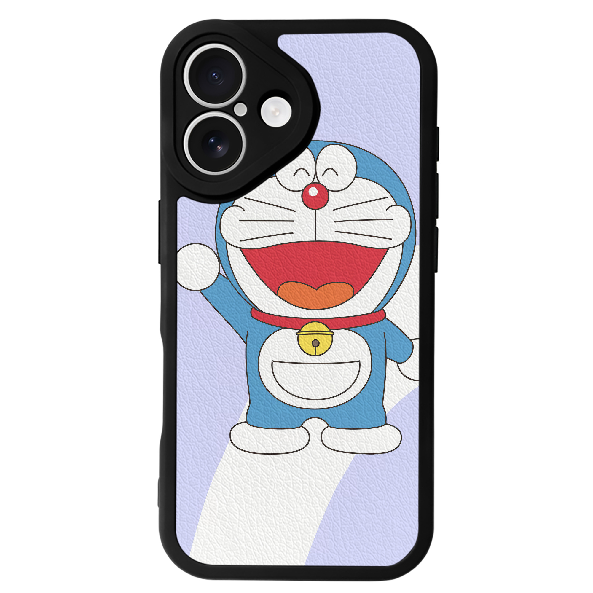 （画像用） ドラえもん Doraemon 【iPhone 16シリーズ対応】シリコンスマホケース（レザー調） 材質：シリコン